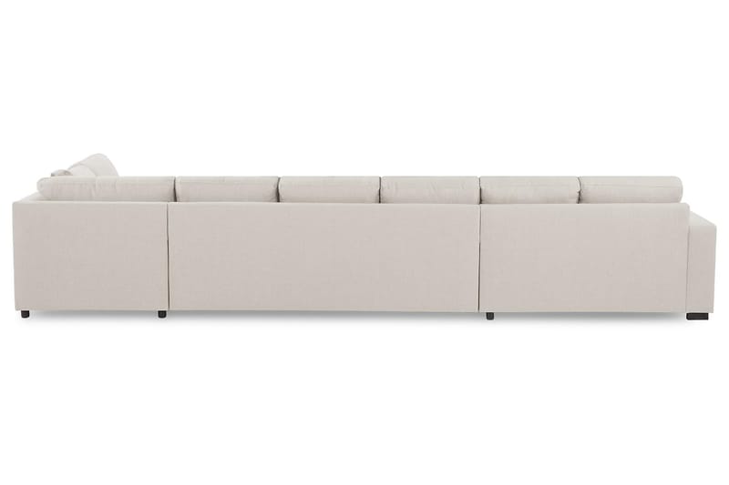 Crazy 6-sits Högervänd U-formad XX-Large Soffa med Divan och Schäslong i Tyg - Beige - Möbler - Soffa - U-soffa