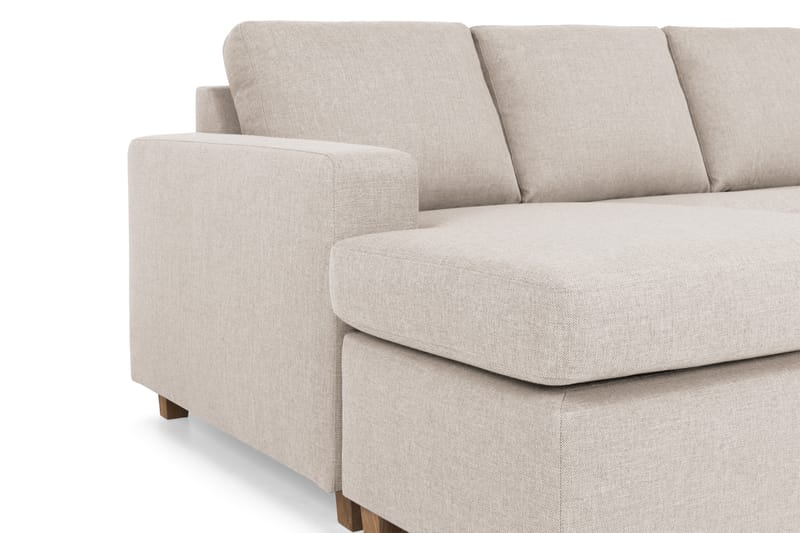 Crazy 6-sits Högervänd U-formad XX-Large Soffa med Divan och Schäslong i Tyg - Beige - Möbler - Soffa - U-soffa