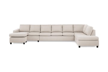 Crazy 6-sits Högervänd U-formad XX-Large Soffa med Divan och Schäslong i Tyg