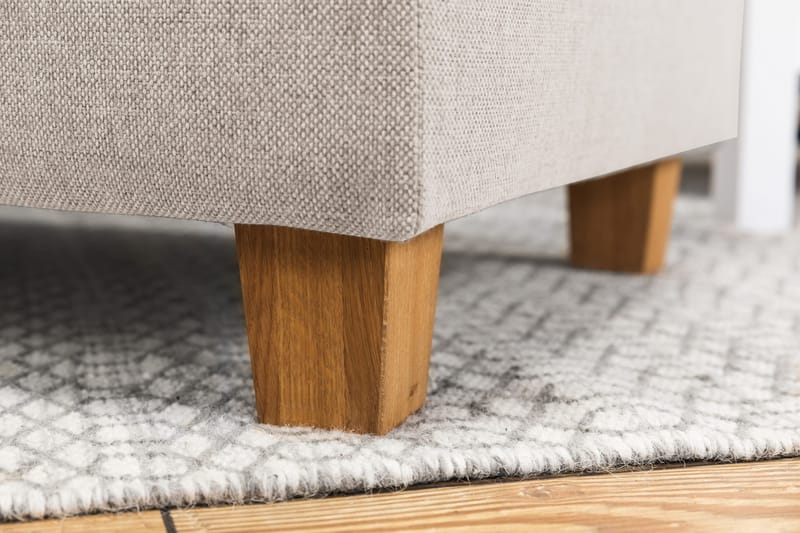 Crazy 6-sits Högervänd U-formad XX-Large Soffa med Divan och Schäslong i Tyg - Beige - Möbler - Soffa - U-soffa