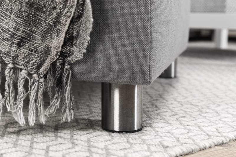 Crazy 6-sits Högervänd U-formad XX-Large Soffa med Divan och Schäslong i Tyg - Grå - Möbler - Soffa - U-soffa