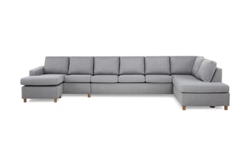 Crazy 6-sits Högervänd U-formad XX-Large Soffa med Divan och Schäslong i Tyg