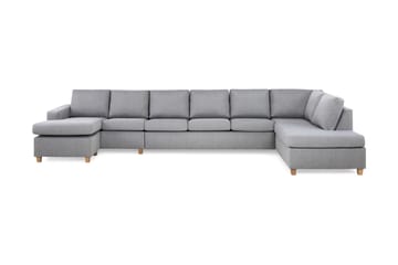 Crazy 6-sits Högervänd U-formad XX-Large Soffa med Divan och Schäslong i Tyg