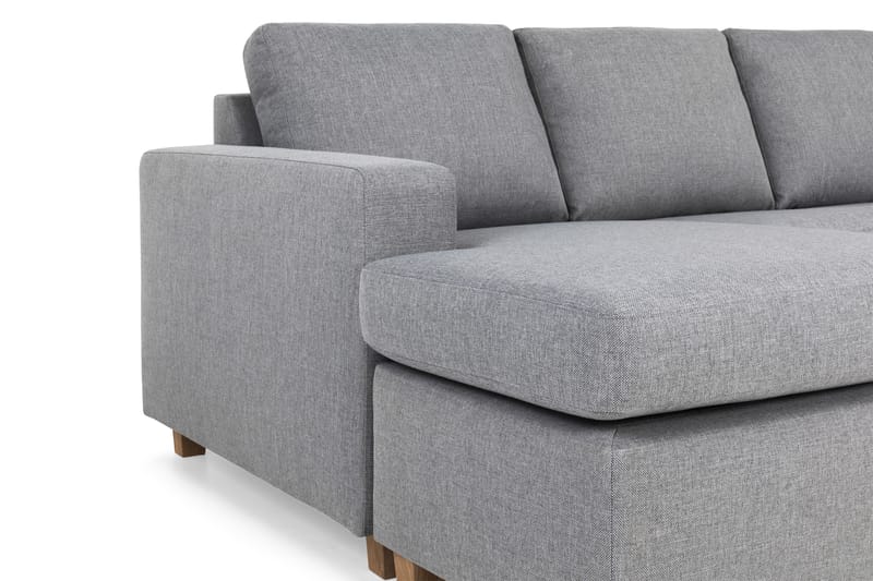 Crazy 6-sits Högervänd U-formad XX-Large Soffa med Divan och Schäslong i Tyg - Grå - Möbler - Soffa - U-soffa