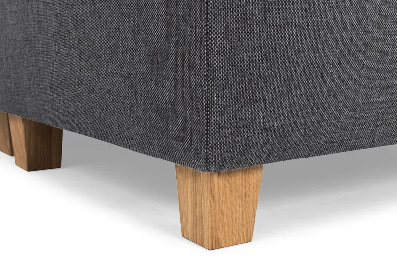 Crazy 6-sits Högervänd U-formad XX-Large Soffa med Divan och Schäslong i Tyg - Mörkgrå - Möbler - Soffa - U-soffa