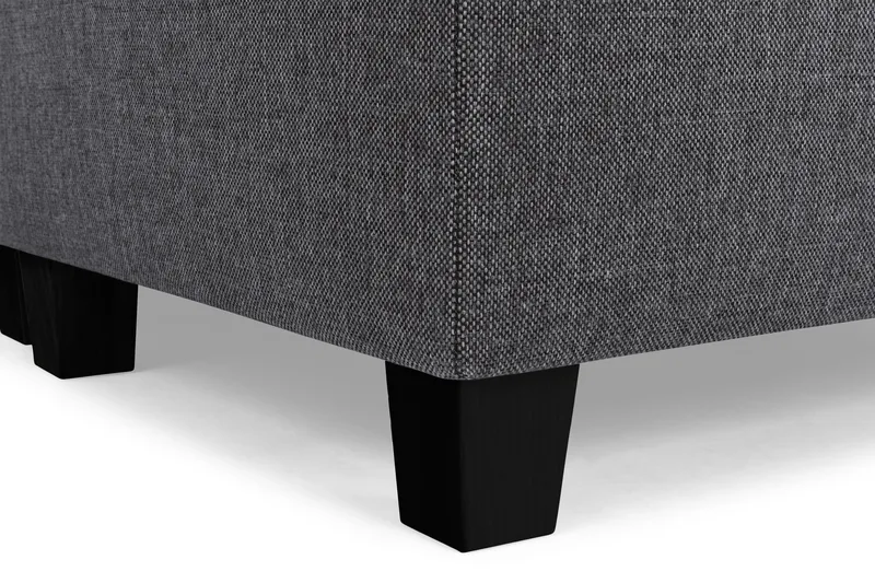 Crazy 6-sits Högervänd U-formad XX-Large Soffa med Divan och Schäslong i Tyg - Mörkgrå - Möbler - Soffa - U-soffa