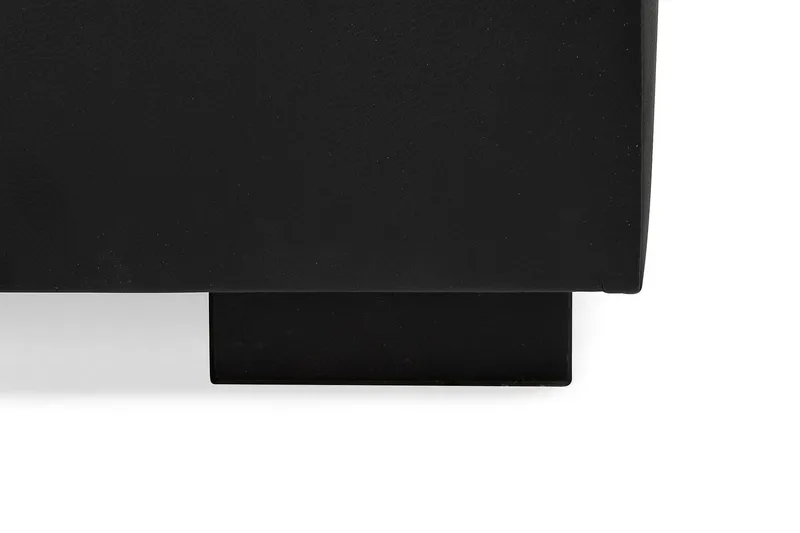 Crazy 6-sits Vänstervänd U-formad XX-Large Soffa med Divan och Schäslong i Konstläder - Svart - Möbler - Soffa - U-soffa