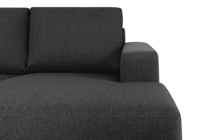 Crazy 6-sits Vänstervänd U-formad XX-Large Soffa med Divan och Schäslong i Tyg - Antracit - Möbler - Soffa - U-soffa