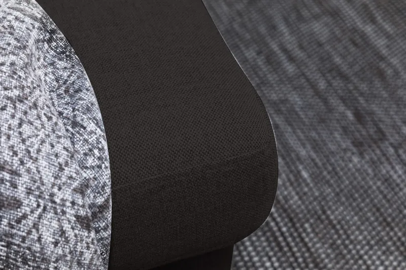 Crazy 6-sits Vänstervänd U-formad XX-Large Soffa med Divan och Schäslong i Tyg - Antracit - Möbler - Soffa - U-soffa