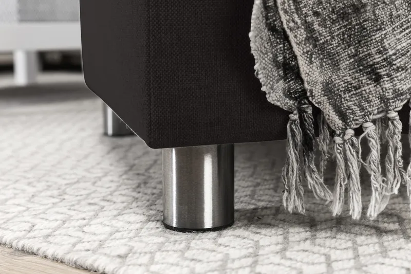 Crazy 6-sits Vänstervänd U-formad XX-Large Soffa med Divan och Schäslong i Tyg - Antracit - Möbler - Soffa - U-soffa