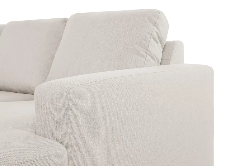 Crazy 6-sits Vänstervänd U-formad XX-Large Soffa med Divan och Schäslong i Tyg - Beige - Möbler - Soffa - U-soffa