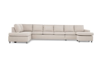 Crazy 6-sits Vänstervänd U-formad XX-Large Soffa med Divan och Schäslong i Tyg