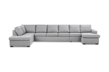 Crazy 6-sits Vänstervänd U-formad XX-Large Soffa med Divan och Schäslong i Tyg