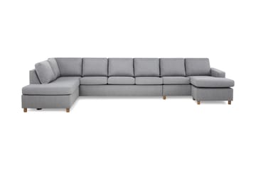 Crazy 6-sits Vänstervänd U-formad XX-Large Soffa med Divan och Schäslong i Tyg