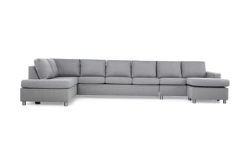 Crazy 6-sits Vänstervänd U-formad XX-Large Soffa med Divan och Schäslong i Tyg