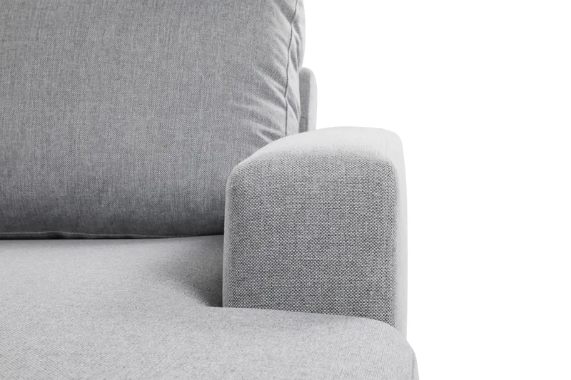 Crazy 6-sits Vänstervänd U-formad XX-Large Soffa med Divan och Schäslong i Tyg - Grå - Möbler - Soffa - U-soffa