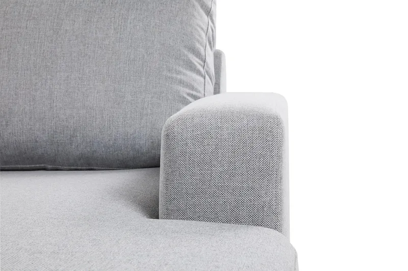 Crazy 6-sits Vänstervänd U-formad XX-Large Soffa med Divan och Schäslong i Tyg - Grå - Möbler - Soffa - U-soffa