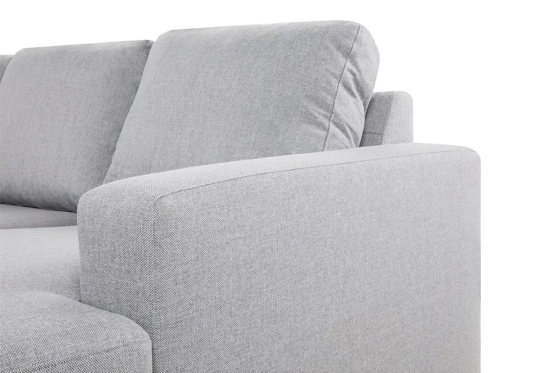 Crazy 6-sits Vänstervänd U-formad XX-Large Soffa med Divan och Schäslong i Tyg - Grå - Möbler - Soffa - U-soffa