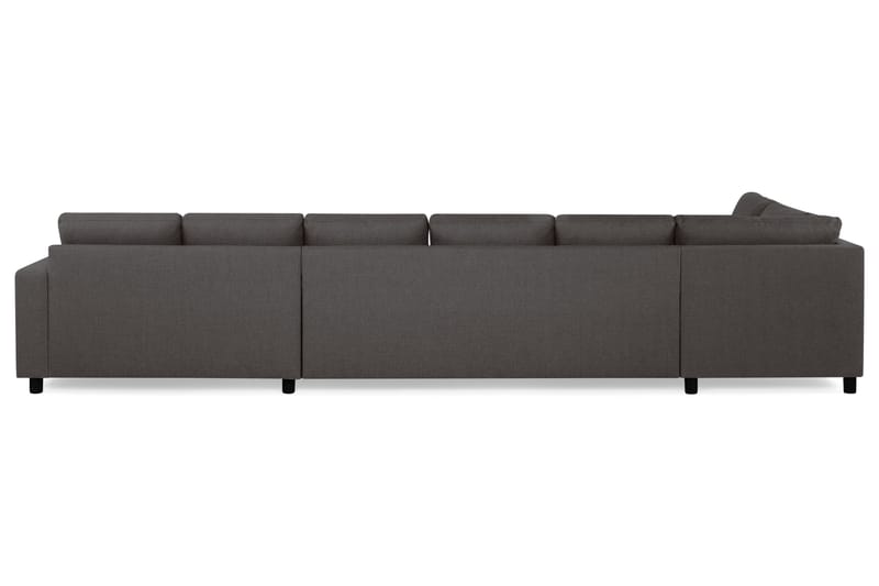 Crazy 6-sits Vänstervänd U-formad XX-Large Soffa med Divan och Schäslong i Tyg - Mörkgrå - Möbler - Soffa - U-soffa