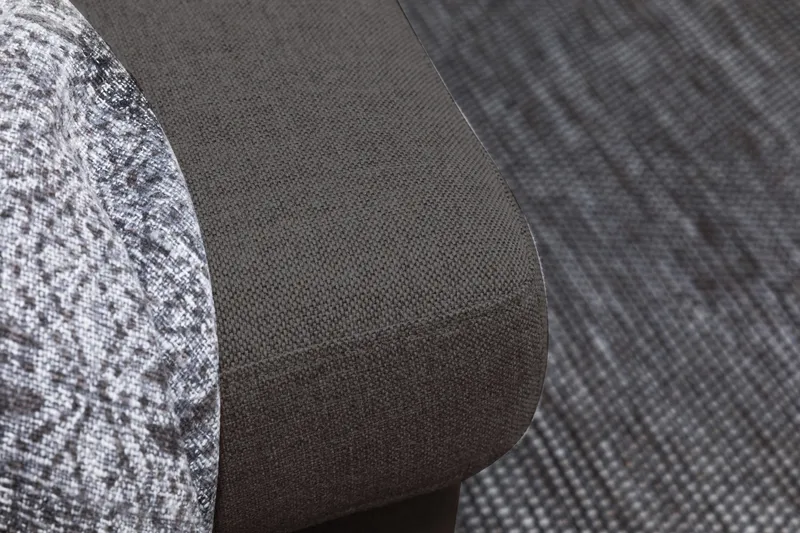 Crazy 6-sits Vänstervänd U-formad XX-Large Soffa med Divan och Schäslong i Tyg - Mörkgrå - Möbler - Soffa - U-soffa