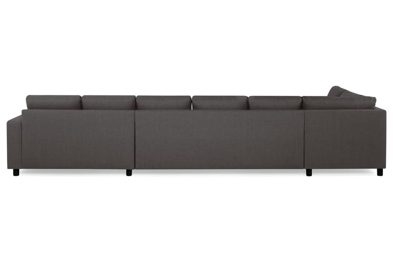 Crazy 6-sits Vänstervänd U-formad XX-Large Soffa med Divan och Schäslong i Tyg - Mörkgrå - Möbler - Soffa - U-soffa