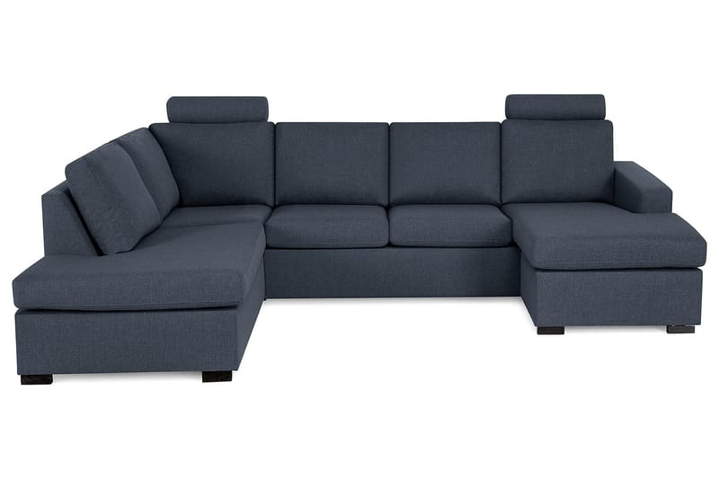 Crazy U-soffa Large Divan Höger - Mörkblå - U-soffa