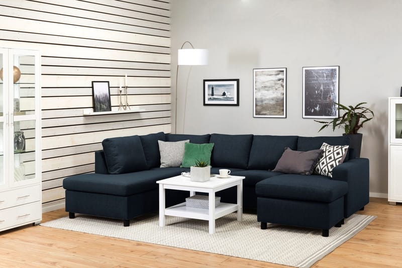 Crazy U-soffa Large Divan Höger - Mörkblå - Möbler - Soffa - U-soffa