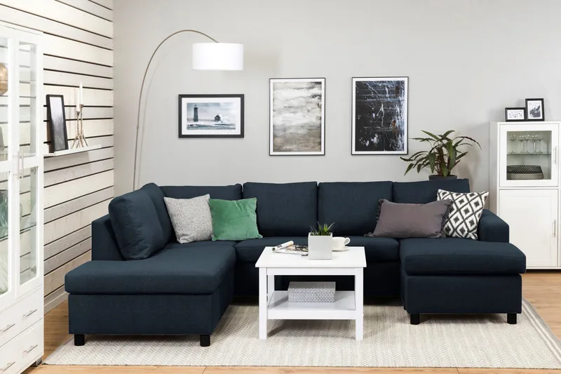 Crazy U-soffa Large Divan Höger - Mörkblå - Möbler - Soffa - U-soffa