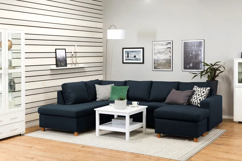 Crazy U-soffa Large Divan Höger - Mörkblå - Möbler - Soffa - U-soffa