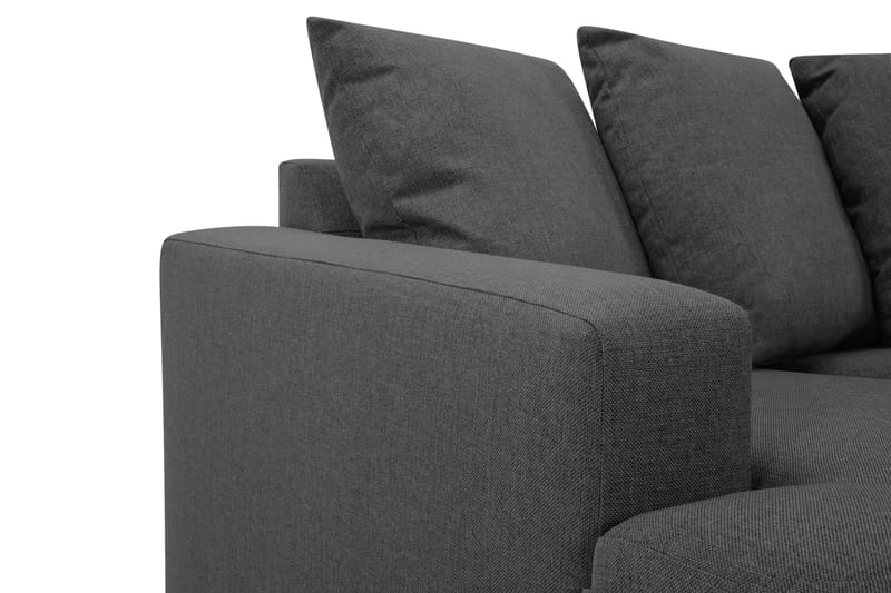 Crazy U-soffa Small Divan Vänster inkl Kuvertkuddar - Mörkgrå - Möbler - Soffa - U-soffa