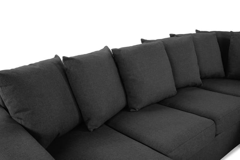 Crazy U-soffa Small Divan Vänster inkl Kuvertkuddar - Mörkgrå - Möbler - Soffa - U-soffa