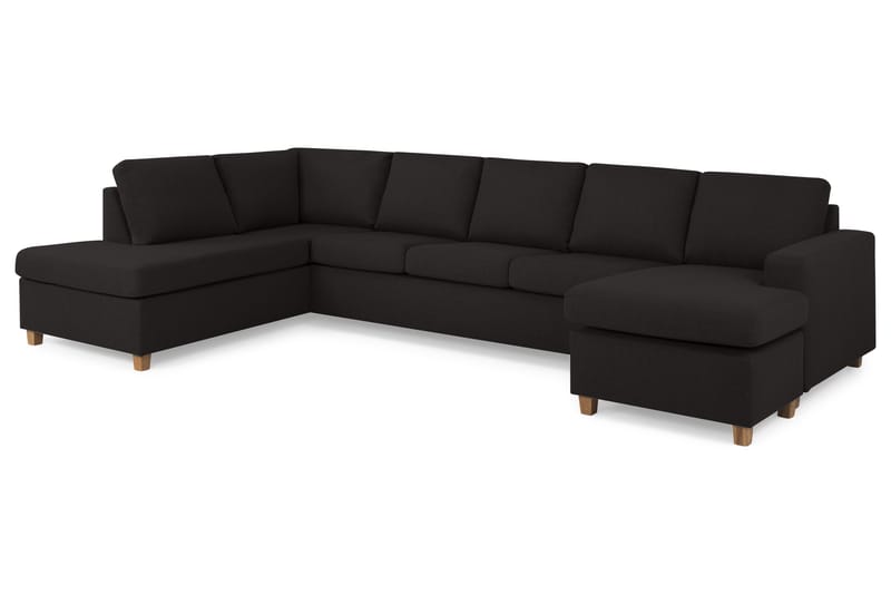 Crazy U-soffa XL Divan Höger - Antracit - U-soffa