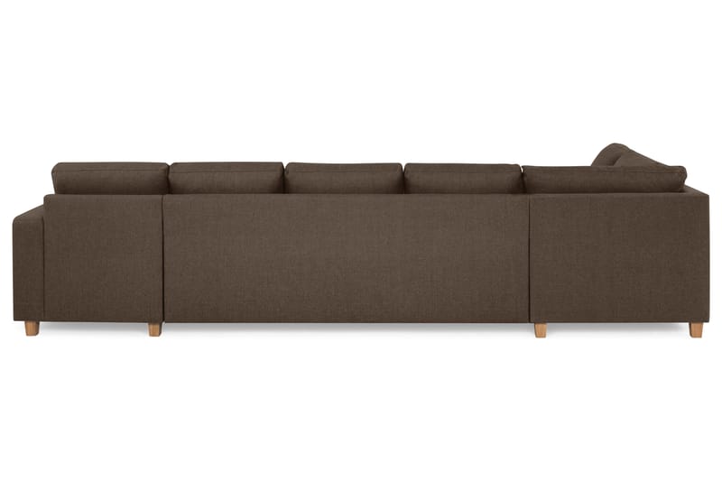 Crazy U-soffa XL Divan Höger - Brun - U-soffa