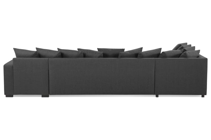 Crazy U-soffa XL Divan Höger inkl Kuvertkuddar - Svart - Möbler - Soffa - U-soffa