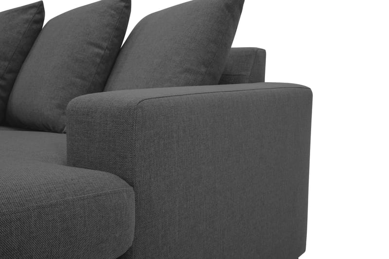 Crazy U-soffa XL Divan Höger inkl Kuvertkuddar - Svart - Möbler - Soffa - U-soffa