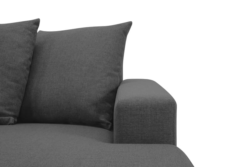 Crazy U-soffa XL Divan Höger inkl Kuvertkuddar - Svart - Möbler - Soffa - U-soffa