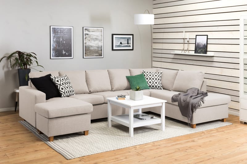 Crazy U-soffa XL Divan Vänster - Beige - Möbler - Soffa - U-soffa