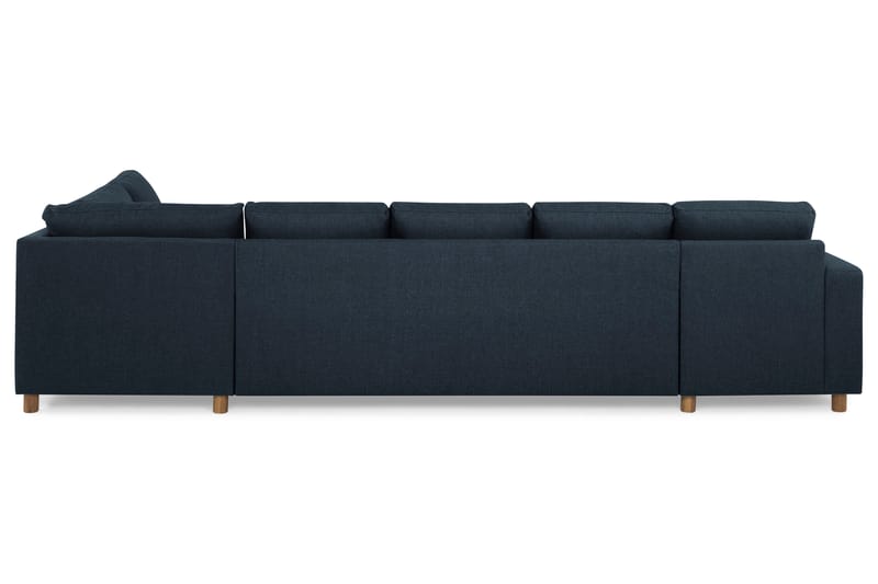 Crazy U-soffa XL Divan Vänster - Mörkblå - Skinnsoffor - Sammetssoffa - U-soffa