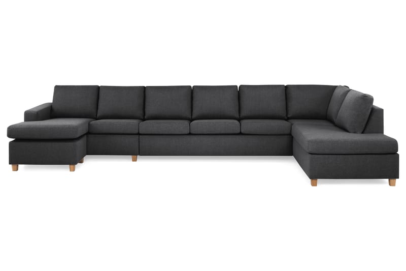 Crazy U-soffa XXL Divan Vänster - Mörkgrå - Möbler - Soffa - U-soffa