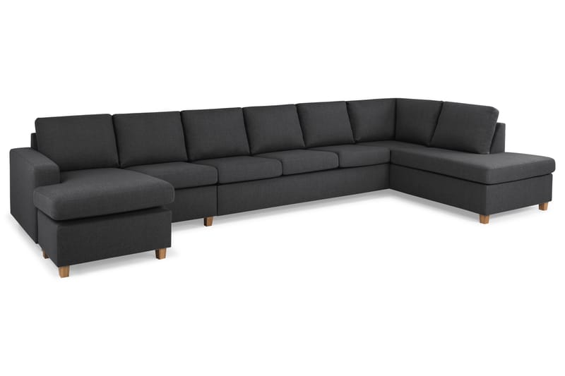 Crazy U-soffa XXL Divan Vänster - Mörkgrå - Möbler - Soffa - U-soffa