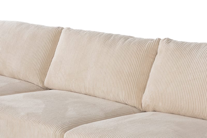 Cuba U-Soffa Divan Vänster - Beige/Brun - U-soffa