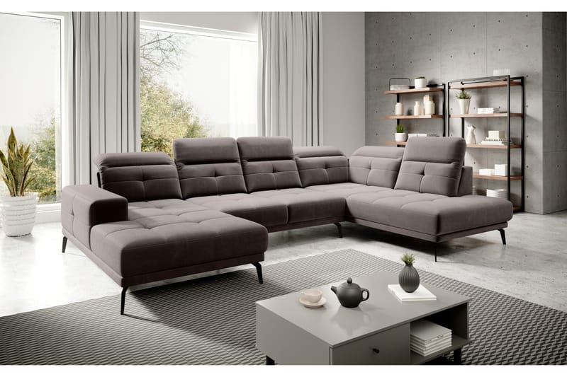 Devender Soffa m. Divan och Schäslong - Beige - Möbler - Soffa - U-soffa
