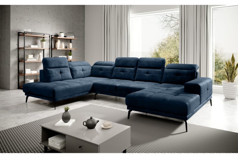 Devender Soffa m. Divan och Schäslong - Gul - Möbler - Soffa - U-soffa