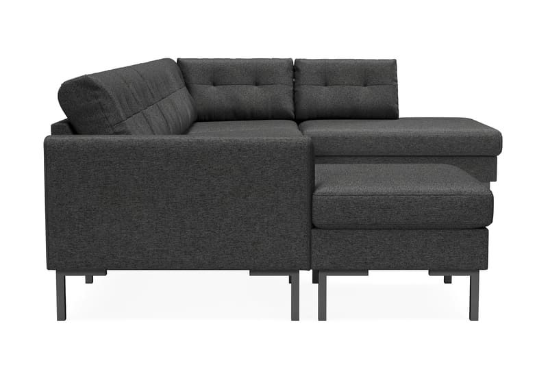 Frillestad 5-sits Högervänd U-formad Soffa med Divan och Schäslong i Tyg - Mörkgrå - Möbler - Soffa - U-soffa