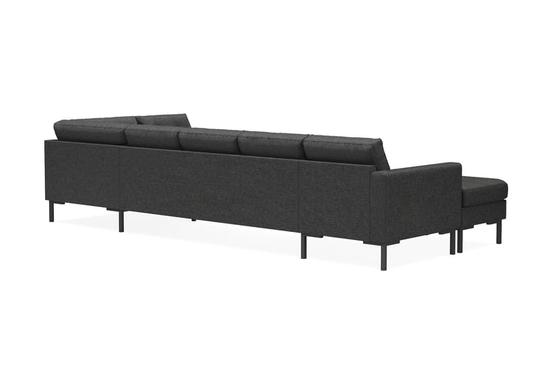Frillestad 5-sits Högervänd U-formad Soffa med Divan och Schäslong i Tyg - Mörkgrå - Möbler - Soffa - U-soffa