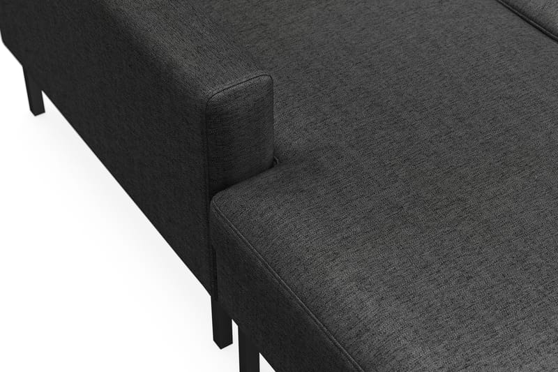 Frillestad 5-sits Högervänd U-formad Soffa med Divan och Schäslong i Tyg - Mörkgrå - Möbler - Soffa - U-soffa