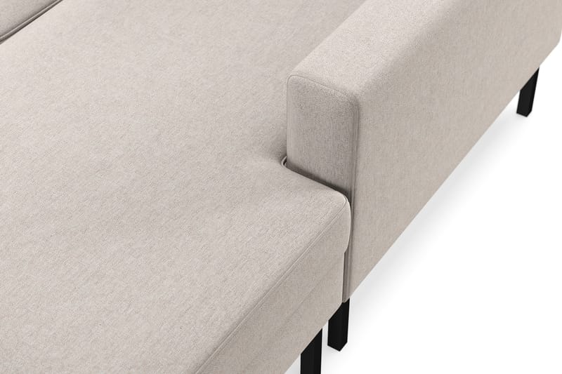 Frillestad 5-sits Vänstervänd U-formad Soffa med Divan och Schäslong i Tyg - Beige - Möbler - Soffa - U-soffa