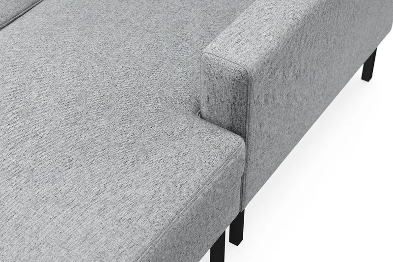 Frillestad 5-sits Vänstervänd U-formad Soffa med Divan och Schäslong i Tyg - Grå - Möbler - Soffa - U-soffa