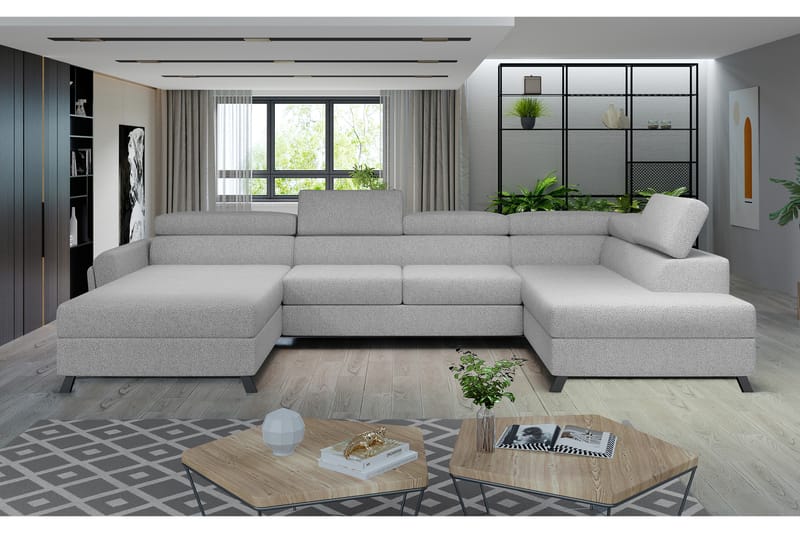 Josette U-soffa med Divan Vänster - Beige - Möbler - Soffa - U-soffa