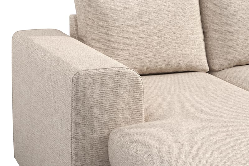 Link 4-sits Högervänd U-formad Large Soffa med Divan och Schäslong i Tyg - Beige - Möbler - Soffa - U-soffa